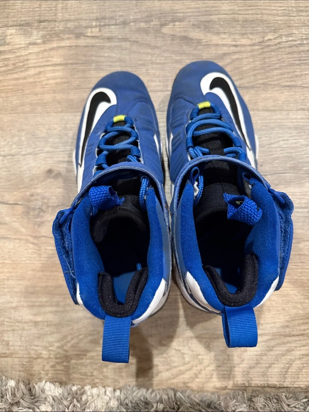 Nike Kids Blue, White and Black High-Top Sneakers